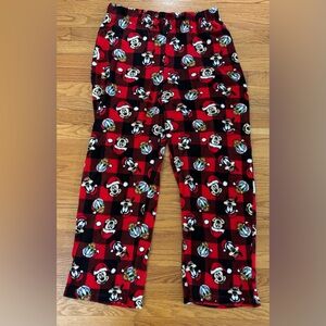 Disney Pajama Pants Men’s XL Multicolor Fleece Sleepwear Mickey Donald Goofy